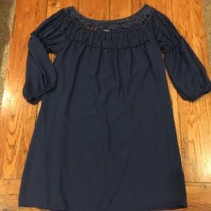 GABRIELLA ROCHA NAVY BLUE DRESS MEDIUM